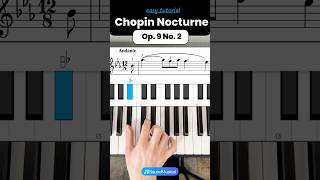 Chopin Nocturne Op 9 No 2 Tutorial piano shorts chopin nocturne [upl. by Yrod519]