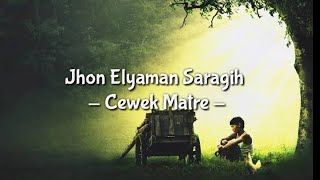 Cewek Matre  Jhon Elyaman Saragih Lirik  Lagu Simalungun [upl. by Ayhtak854]