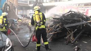 500000 Euro Sachschaden bei einem Brand in Kassel 23042012 [upl. by Marven]