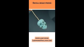 Crafting skull bead lampworking [upl. by Attelliw]