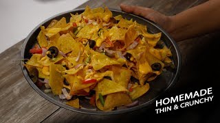 Crunchy Nachos Recipe  cafe style cheese loaded  Cookingshooking [upl. by Enial669]