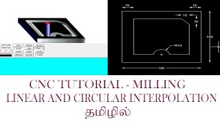 CNC MILLING PROGRAM IN TAMIL [upl. by Dikmen]