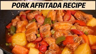 PINAKA MASARAP NA PORK AFRITADA RECIPE [upl. by Adaj]