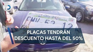 Placas tendrán hasta 50 de descuento [upl. by Aneleve]