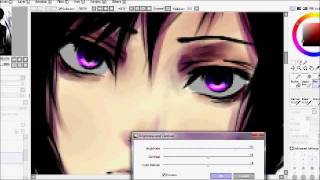 Kuro OC Speed Paint SAI [upl. by Naihtsirc]