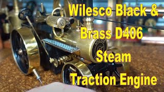 Wilesco D406 Steam Traction Engine BlackBrass Live Steam [upl. by Tapes]