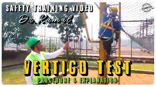 👷‍♂️VERTIGO TEST PROCEDURE EXPLANATION🗣️🏗️HEIGHT WORK SAFETY TRAINING🏭🎯SAFETY SAVES🔥 safety [upl. by Auohc]