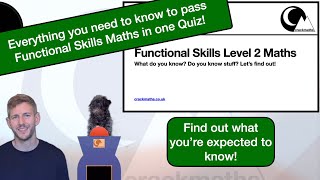 Functional Skills Level 2 Maths  Diagnostic quiz maths functionalskills [upl. by Tuhn]