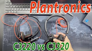 Plantronics C3220 vs C3320 side by side review [upl. by Meesak692]