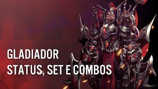 Gladiador  Set Status e Combos  Cabal Online [upl. by Ynnav]