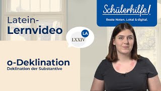 oDeklination  Deklination der Substantive 🎓 Schülerhilfe Lernvideo Latein [upl. by Niarfe]