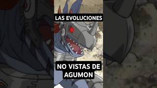 TODAS las Evoluciones de AGUMON digimon pokemon [upl. by Aneert974]