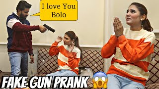 FAKE GUN PRANK ON NimraAliReal 😱 ThatWasCrazy [upl. by Lyall]