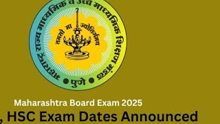 HSC Board Exam 2025 Dates OUT  Important Update  Maharashtra Board hscboardexam hsc2025 viral [upl. by Magill]