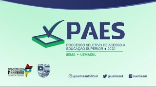 Como solicitar a isenção do PAES 2020 UEMAUEMASUL [upl. by Adam]