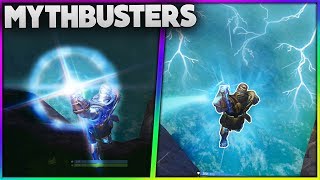 Whats Happens When Thanos Jumps Off The Map  Thanos Use The Crystals  Fortnite Mythbusters 20 [upl. by Sirob]