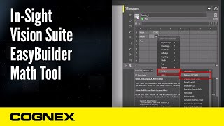 InSight Vision Suite EasyBuilder Math Tool  Cognex Support [upl. by Oibaf]