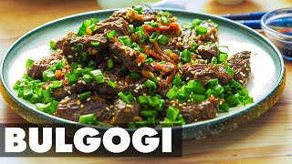 Korean Beef Bulgogi Recipe for Beginners Homemade Korean BBQ Beef [upl. by Snehpets294]