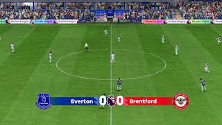 Everton vs Brentford  Premier League  FC24 Xbox [upl. by Elfie]