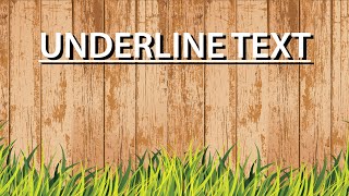 illustrator Tutorial  Underline Text [upl. by Kcirdehs]