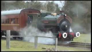 Steam locomotive Marjorie to Pelaw main Richmond Vale railway and Museum [upl. by Lezirg]