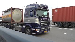 trucks trucks trucks Rotterdam Waalhaven 27 march 2014 part 2 [upl. by Adnov]