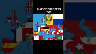 Map of Europe in 1914 history geography mapping map [upl. by Eetsirhc]