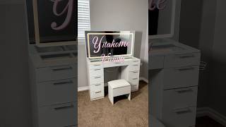 I love my new vanity 🩷🥺🎀 vanity vanitymirror vanitymakeup vanitybox [upl. by Ordnajela]