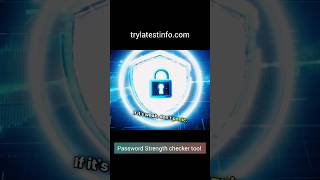 Password Strength checker tool  Try latest info [upl. by Tnarud]