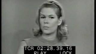 Elizabeth Montgomery talk show interview from 1966 [upl. by Okihcim]