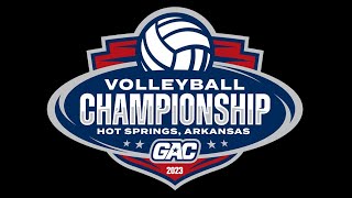 theGAC 2023 WOMENS VOLLEYBALL QUARTERFINALS 1 3 SWOSU vs 6 ECU [upl. by Mahtal20]