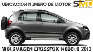 Número de Motor Y Chasis Volkswagen Crossfox [upl. by Onitnevuj319]