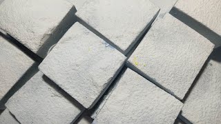 Full Blocks Crushing Reformed Gymchalk Crushing  Blue  Squeaky  Dusty  ASMR [upl. by Iand]