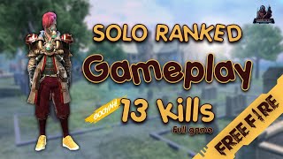 B2K فري فاير رانكد سولو قايم كامل  FREE FIRE SOLO RANKED FULL GAME [upl. by Nivlag110]