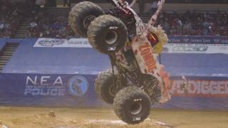 Monster Jam in Birmingham Highlights  Triple Threat Tour East  Jan 8 2017 [upl. by Ennaylil468]