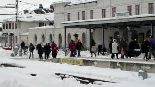 20100212 Spårspring i Norrköping stoppade X2000tåg [upl. by Karr]