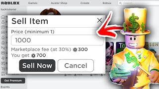 How To Sell Items On Roblox  Full Guide [upl. by Acinorrev]