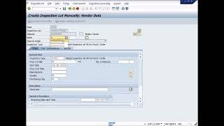 Lecture  19 How to create quality inspection lot manually for a material in sap qm QA01 [upl. by Loggins97]