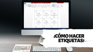 ¿Cómo hacer etiquetas en Word 👆 desde una base de Excel 👩‍🏫 [upl. by Neelram]