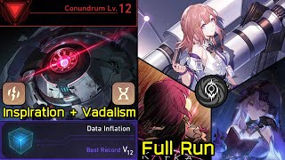 Conundrum Lv12 Asta with Kafka amp Black Swan Nihility Path Data Inflation Dice Full Run [upl. by Larisa237]