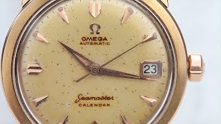 REVIEWING An 18K Gold Omega Seamaster Calendar  LUG2LUG [upl. by Aicrag7]