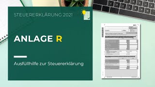 Anlage R ausfüllen  Steuererklärung 2021 [upl. by Ree]