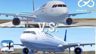 Infinite Flight vs XPlane 10 Best Mobile Flight Simulator Part 2 [upl. by Aniras]