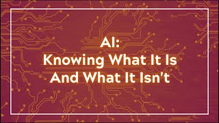 AI Insights  Business Panel Series  AI Knowing What It Is And What It Isnt [upl. by Millburn]