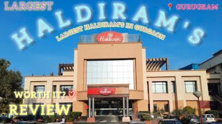 LARGEST HALDIRAMS IN GURUGRAM  REVIEW 📍 GURUGRAM HARYANA  BINGE SHALINI 🌻 [upl. by Berman940]