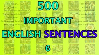 500 IMPORTANT ENGLISH SENTENCES 7  Important daily English conversations  English geek [upl. by Jordon765]