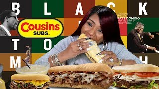 Cousins Subs Double Cheese Steak Stack Mukbang [upl. by Hairu]