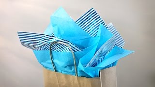 How To Put Tissue In A Gift Bag  Gift Wrapping Tutorial  Easy Quick Gift Wrapping [upl. by Nahtannoj607]