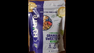 Pyure Organic Granular Stevia Blend Sweetener Review [upl. by Jehiel450]