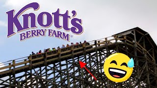 Knotts Berry Farm Rides Ghost Rider 2018 [upl. by Imotih]